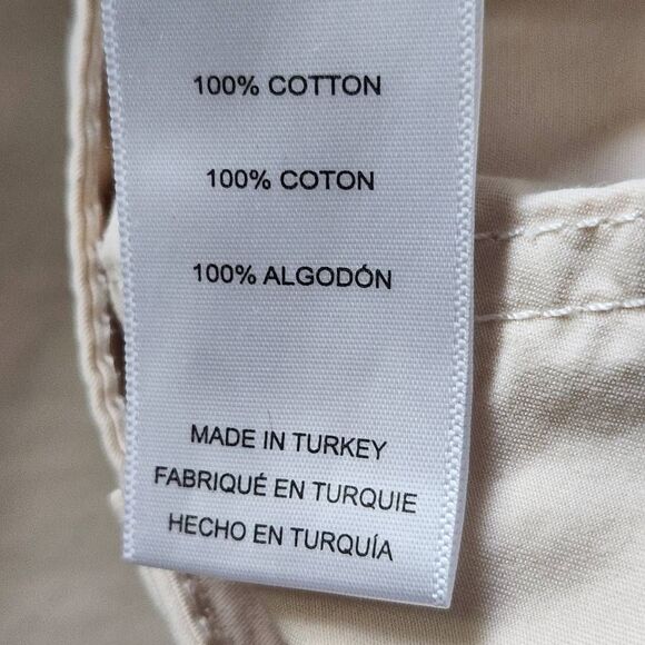 Frame Cream Barrel Pants Size 29 Frame Tapered Leg Cropped Pants in Flax - Picture 9 of 10